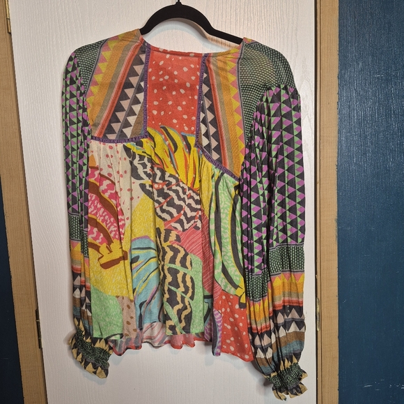 746 Bl-nk Miranda Peasant Blouse - Picture 1 of 4